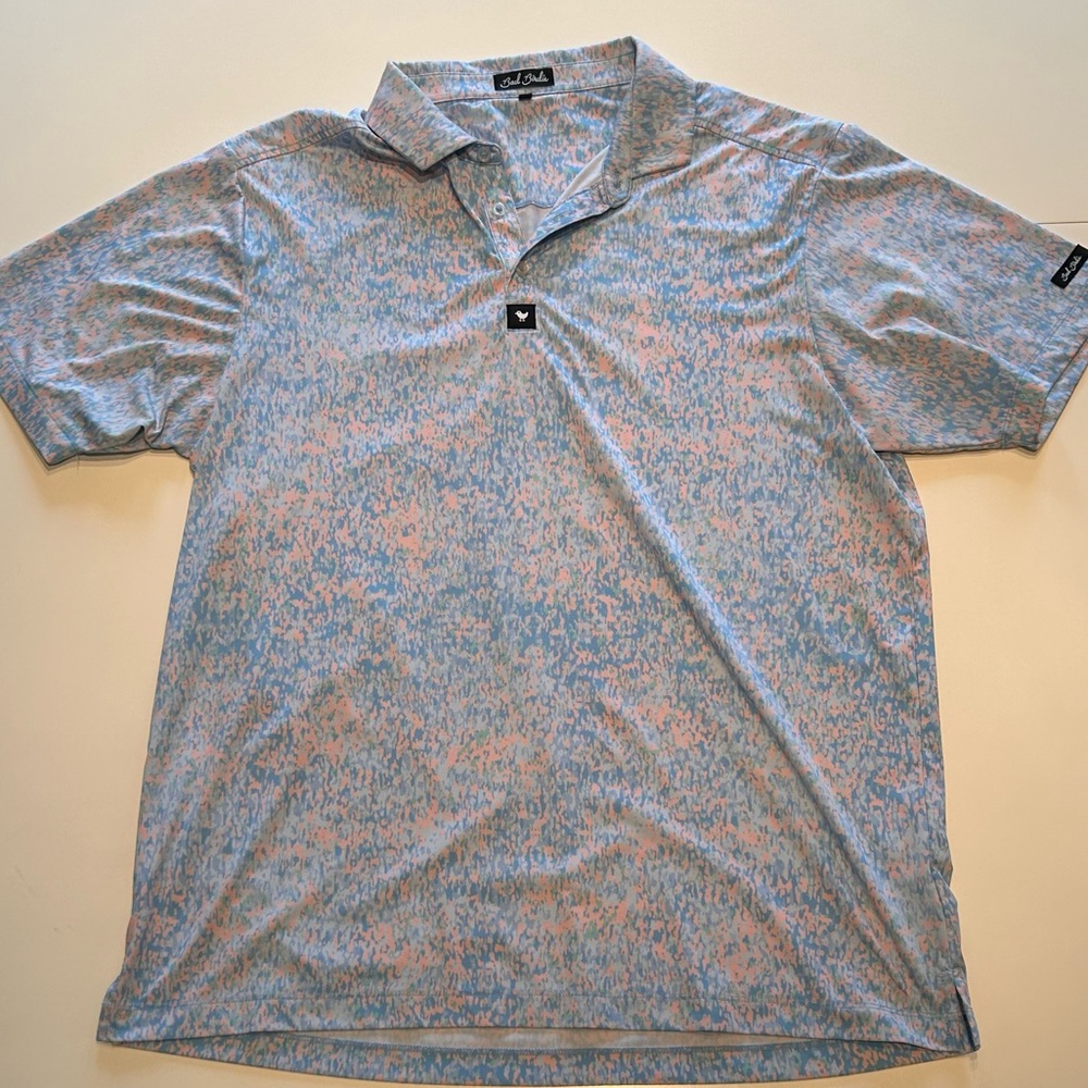 Men’s XL Bad Birdie Golf Polo - Pastel Spots